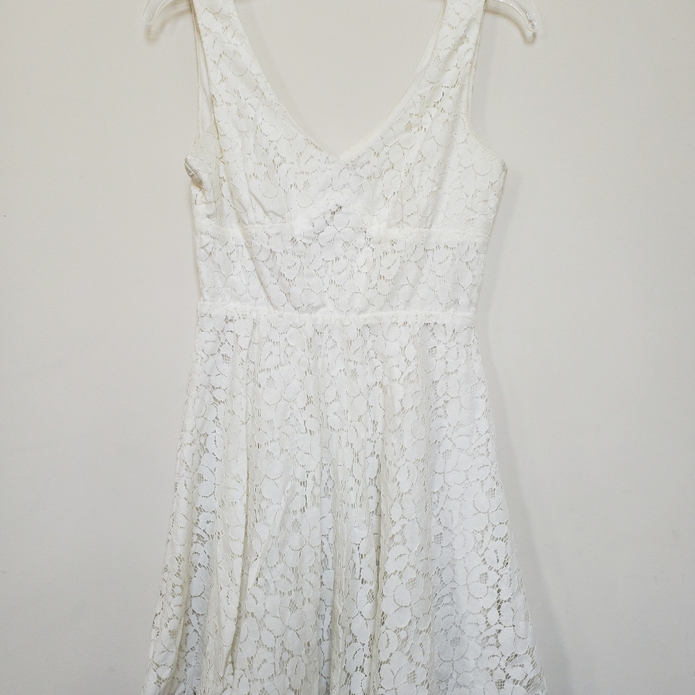 Lily Rose White Lace Dress Small